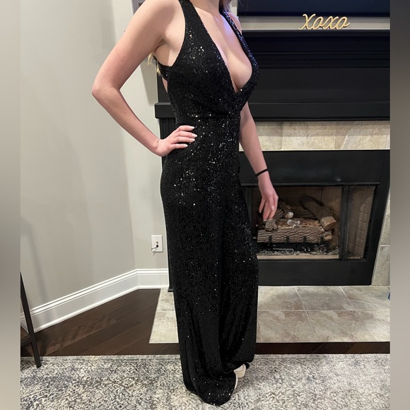 Sequin Prom Pageant Formal Jumper - Picture 3 of 6